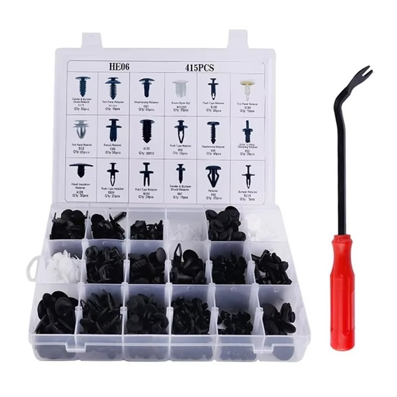 Plastic Car Fastener Clips Kit Mixed Car Bumper Door Trim Panel Auto Bumper Rivet Retainer Push Engine Cover