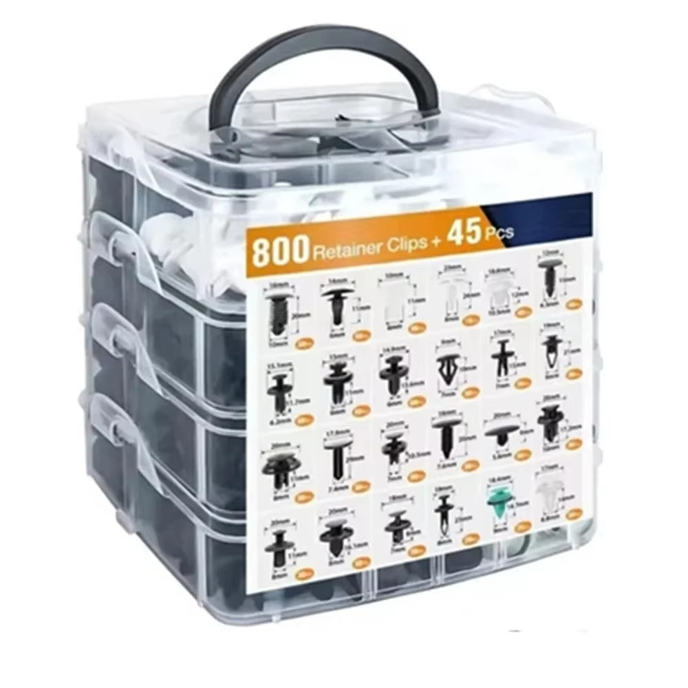 Plastic Car Fastener Clips Kit Mixed Car Bumper Door Trim Panel Auto Bumper Rivet Retainer Push Engine Cover