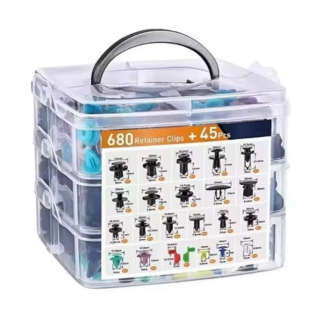 Plastic Car Fastener Clips Kit Mixed Car Bumper Door Trim Panel Auto Bumper Rivet Retainer Push Engine Cover