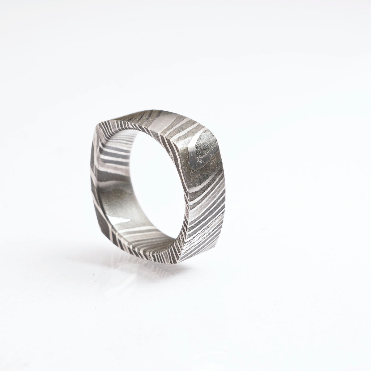 Damascus Ring for Unisex