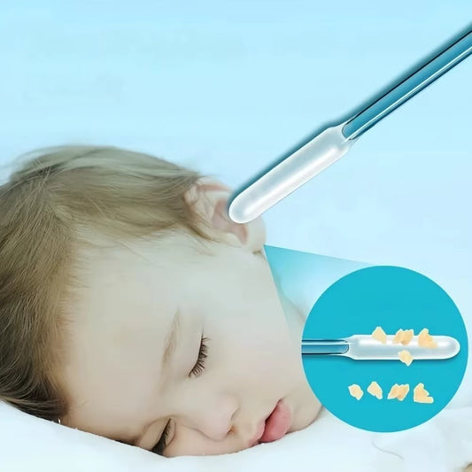 24pcs/Box Sticky Ear Swabs Soft Earwax Cleaner Remover Sticks Home Use Wax Clean