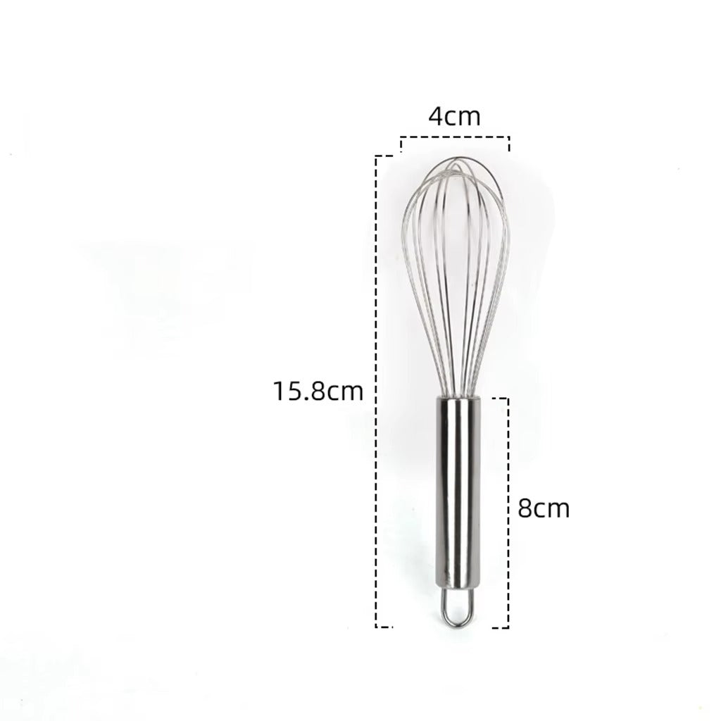 Stainless Steel Hand Whisk Mixer Balloon Milk Egg Beater Kitchen Cooking Tool