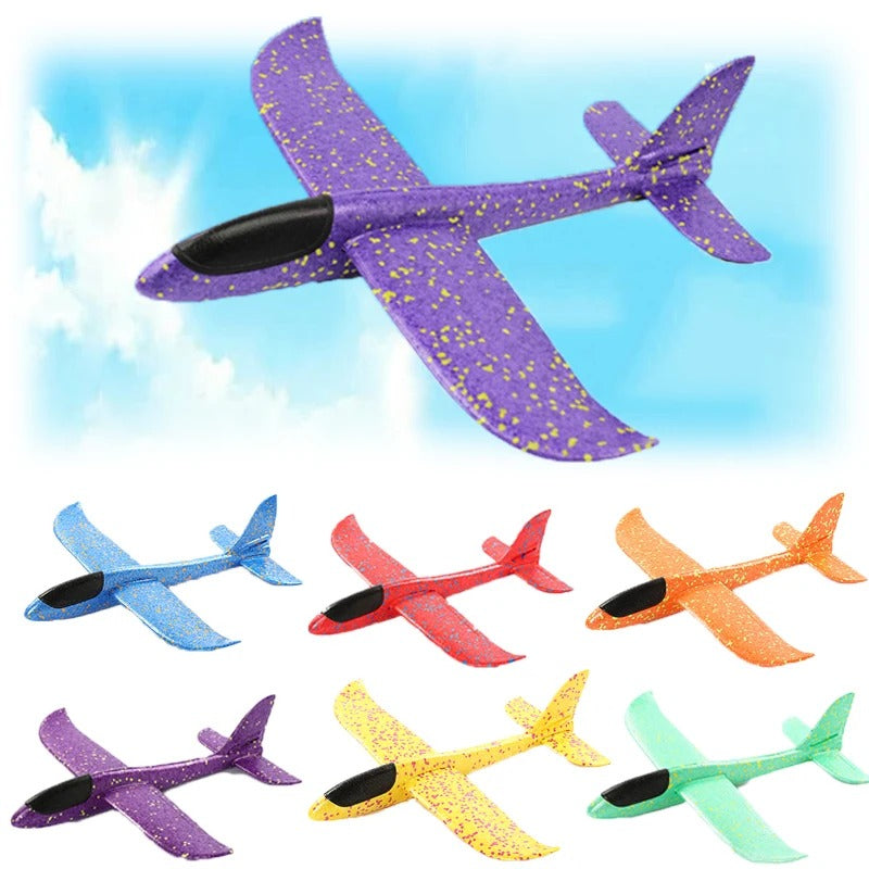 Large Strong Foam Glider Stunt Plane Kids 48cm Hand Thrown Outdoor Garden Toy