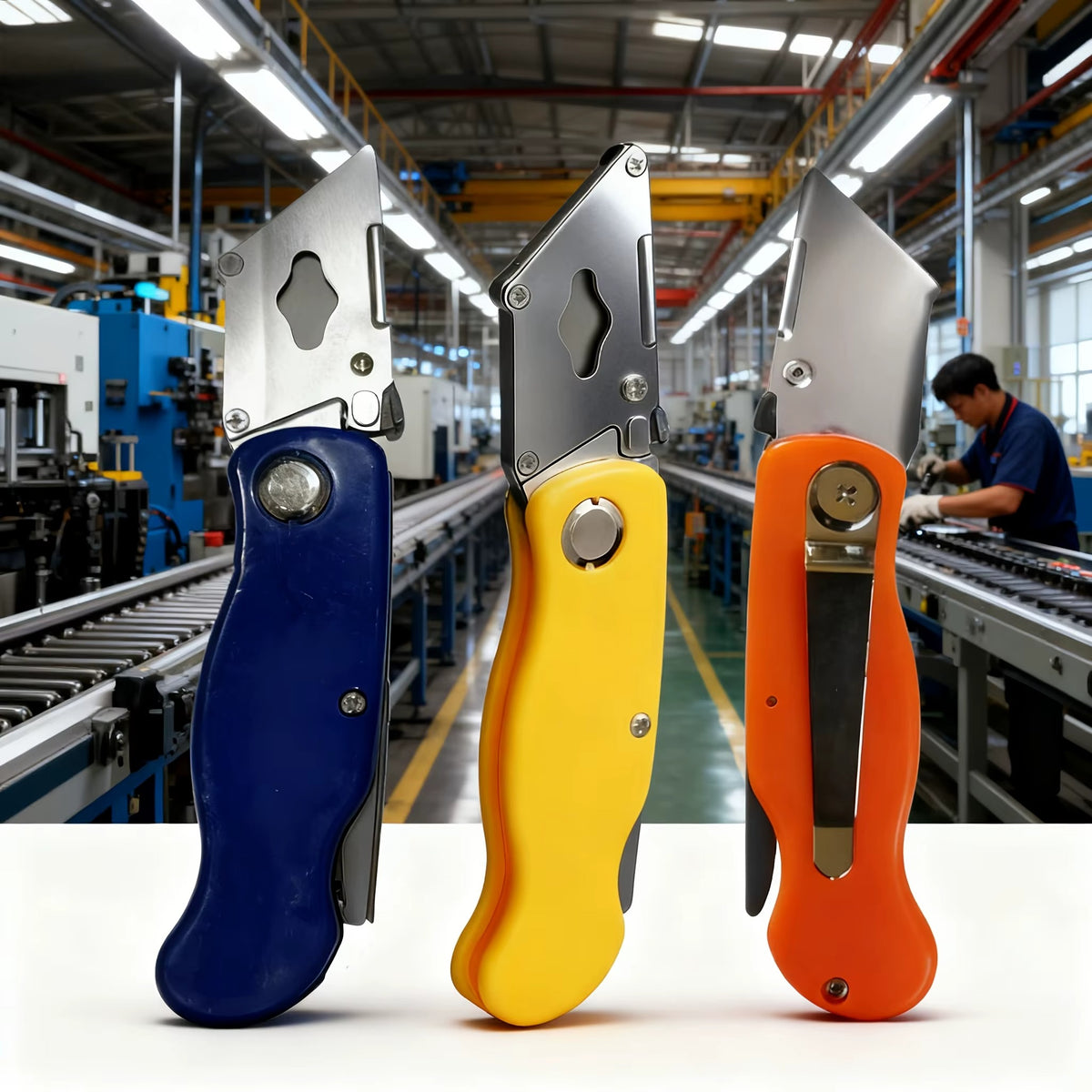 4pcs Folding Knives Multi-Functional Folding and Art Combo Set, Excludes Blades, Suitable For Daily Use