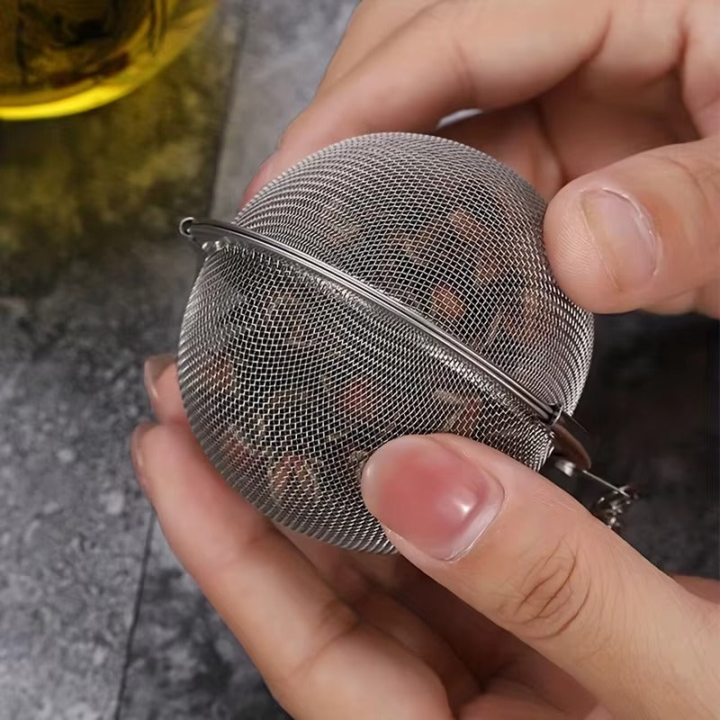 Tea Ball Strainer Infuser - Pack of 2 - Stainless Steel Mesh Filter Herb Spice