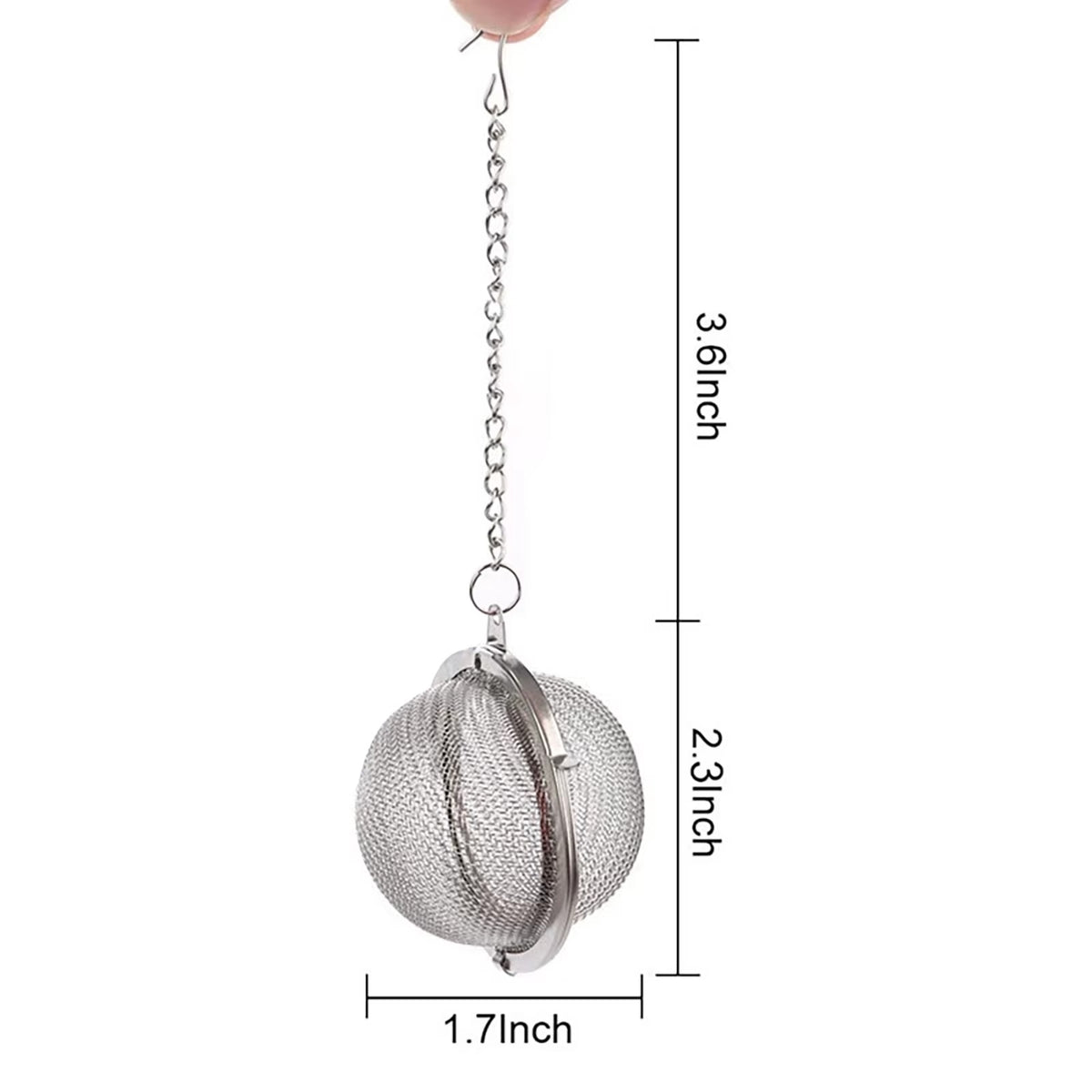 Tea Ball Strainer Infuser - Pack of 2 - Stainless Steel Mesh Filter Herb Spice