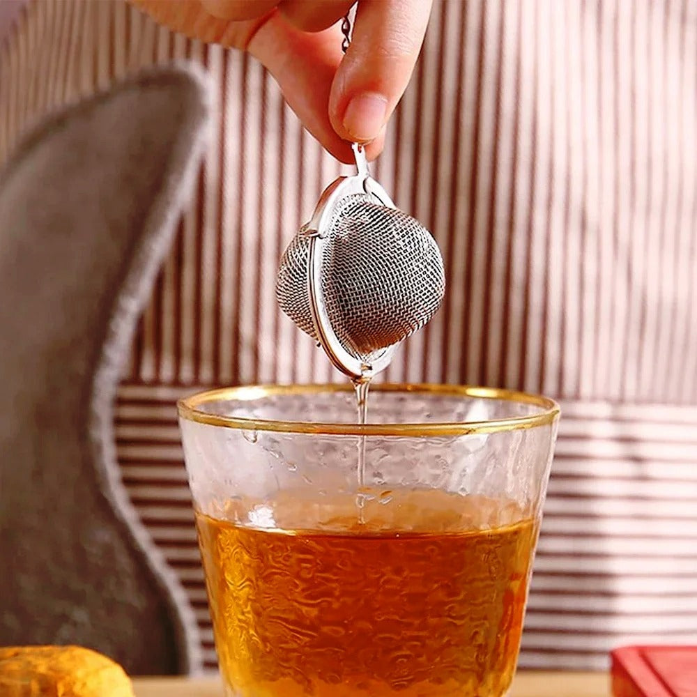 2pcs Bee Tea Ball Strainer Infuser Stainless Steel Mesh Filter Herb Spice