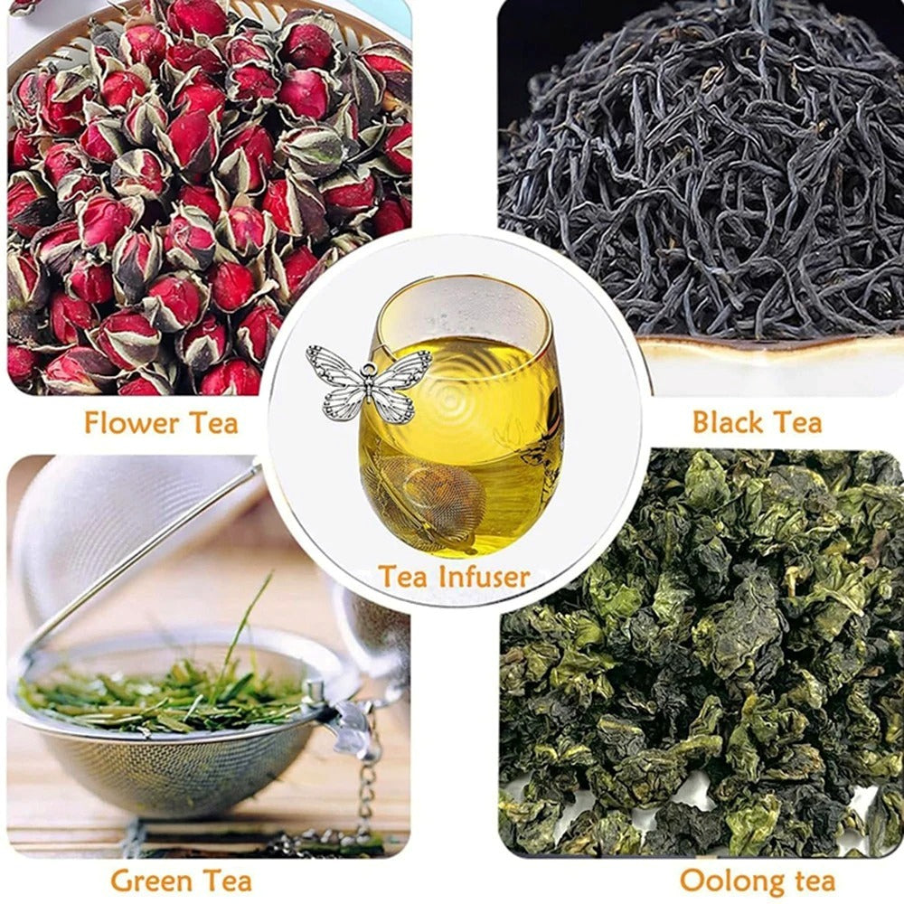 2pcs Bee Tea Ball Strainer Infuser Stainless Steel Mesh Filter Herb Spice
