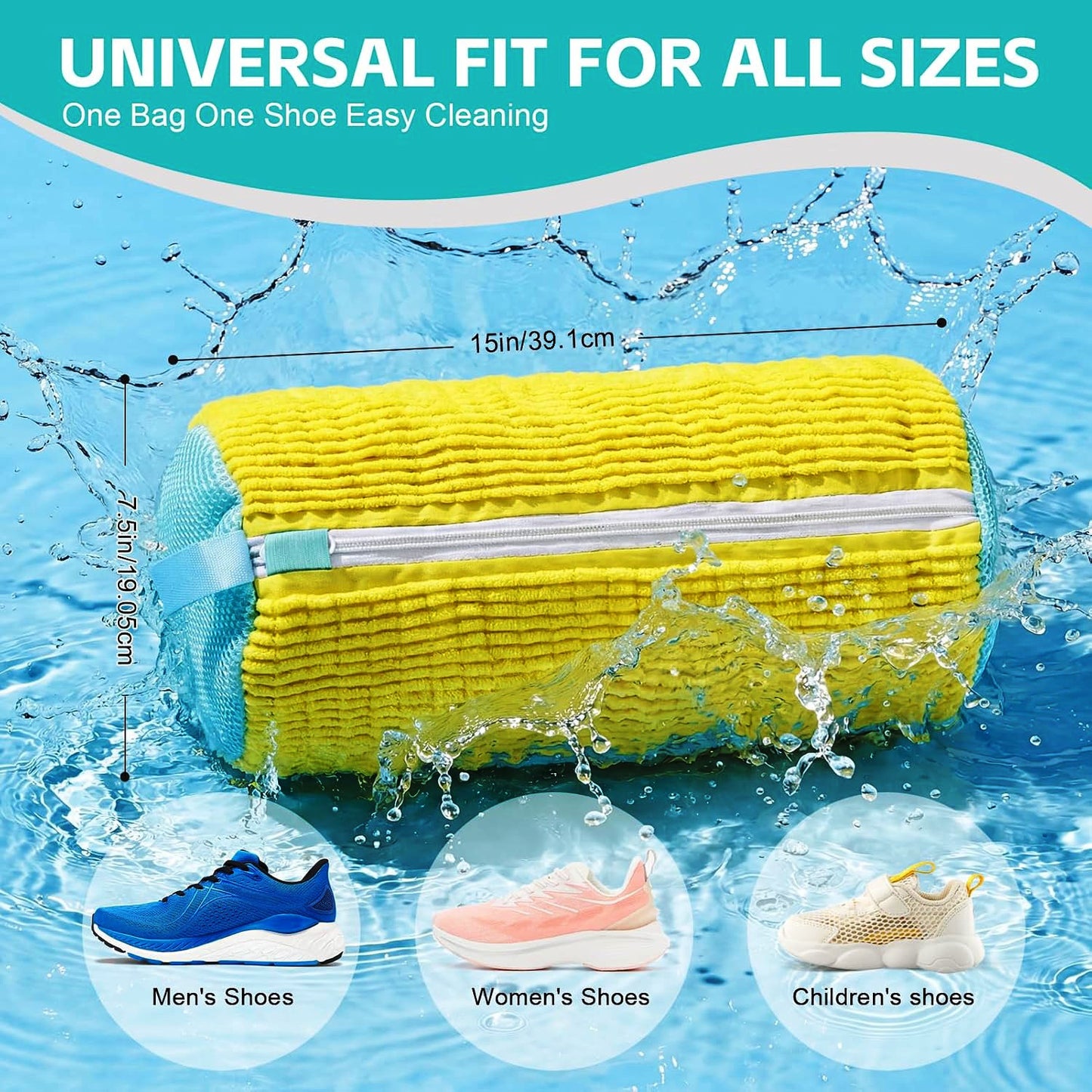 Shoes Washing Bag Reusable Laundry Net Machine Wash for All Shoe Types