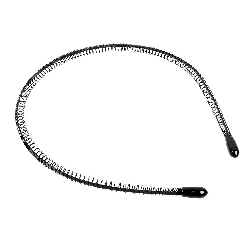 Black Metal Sports Hairband Headband Wave Alice Style Hair band Unisex Men Women
