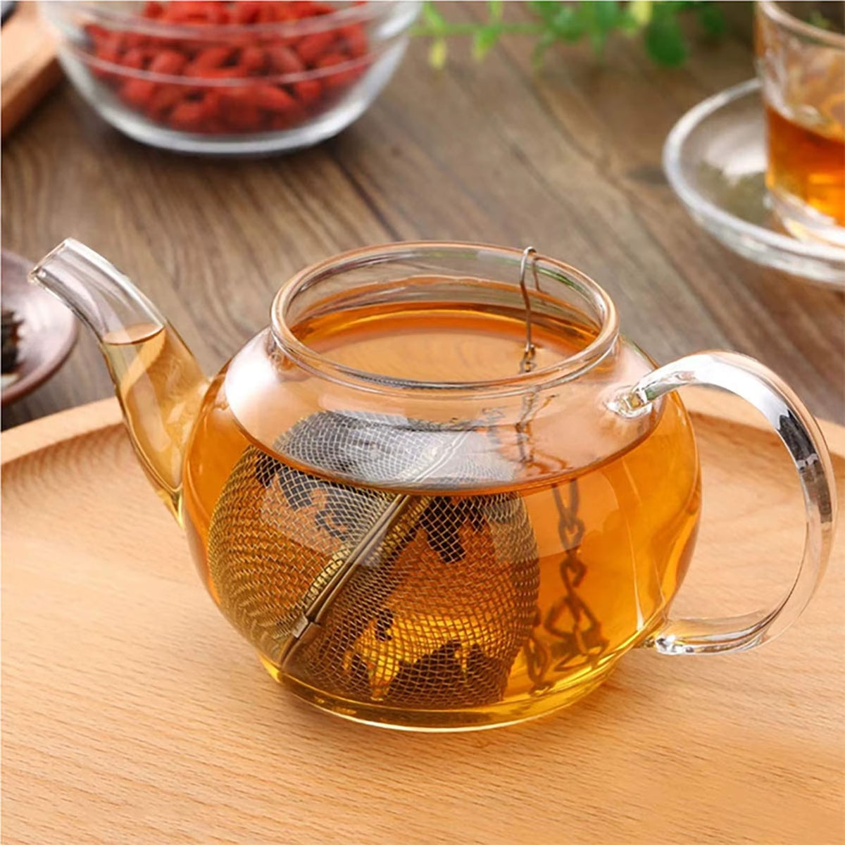 Tea Ball Strainer Infuser - Pack of 2 - Stainless Steel Mesh Filter Herb Spice