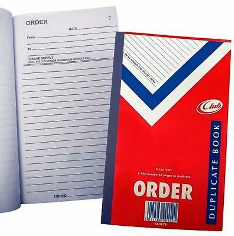 Duplicate Order Book incl one Carbon Sheet 100 Pages Order 1 x Book