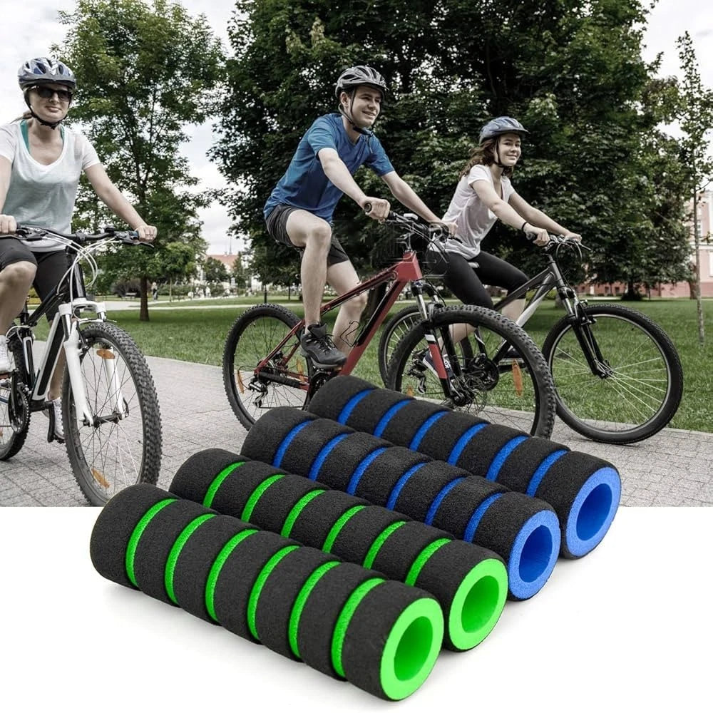 2 x Soft Hand Grips Bike Handlebar Handle Hand Grips BMX MTB Mountain Bicycle Scooter