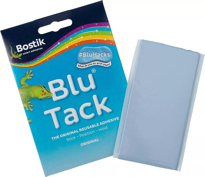 Bostik Blu Tack Multipurpose Reusable Adhesive Clean Safe & Easy to Use Non-Toxic