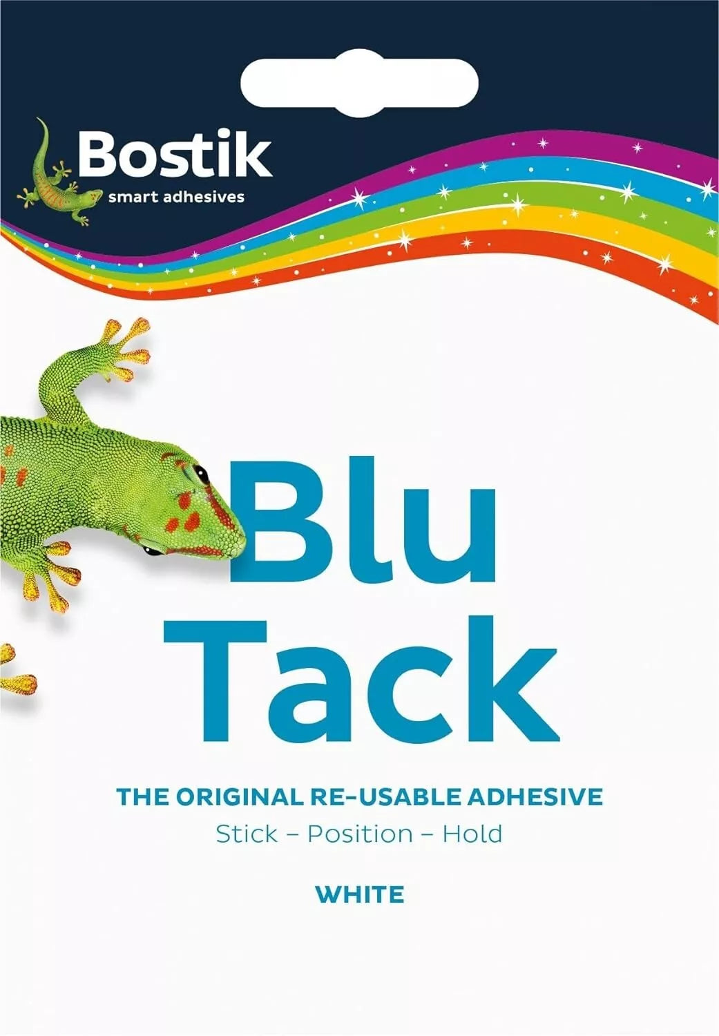 Bostik Blu Tack White Multipurpose Reusable Adhesive Clean Safe Easy to Use