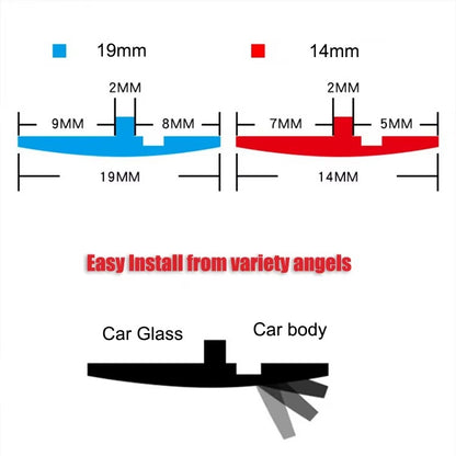 Car Rubber Seals Edge Sealing Strips Auto Roof Windshield Car Rubber Sealant Protector Seal Strip Window Seals
