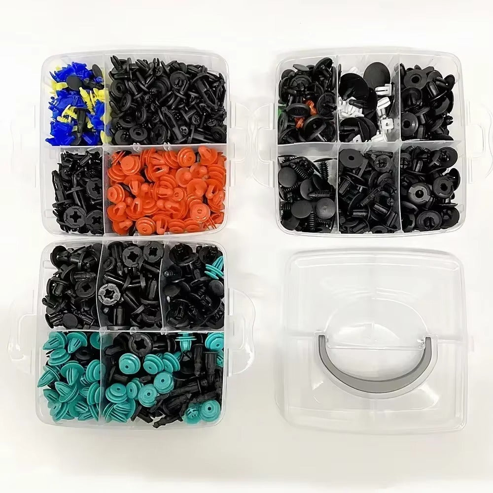 Plastic Car Fastener Clips Kit Mixed Car Bumper Door Trim Panel Auto Bumper Rivet Retainer Push Engine Cover