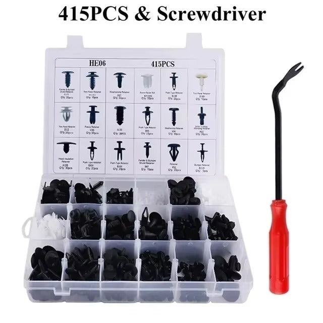 Plastic Car Fastener Clips Kit Mixed Car Bumper Door Trim Panel Auto Bumper Rivet Retainer Push Engine Cover