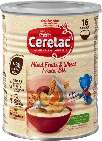 Cerelac Mixed Fruits & Wheat Infant baby Cerelac with milk 400g from 7 months+