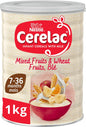 1 Kg Cerelac Mixed Fruits & Wheat Infant Cereal with milk from 7month Vegetarian