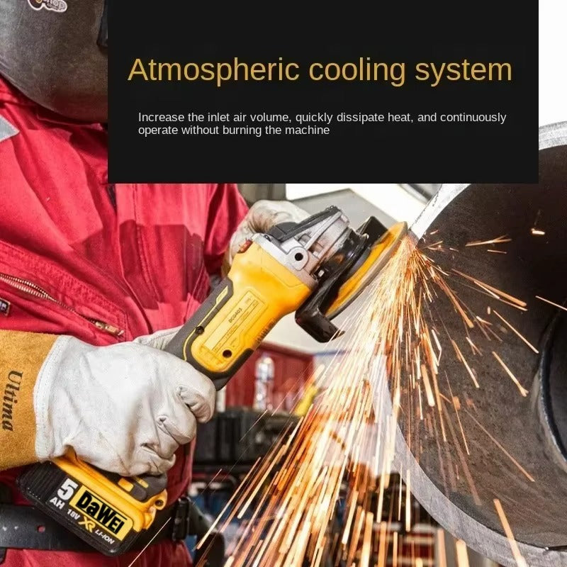 DAWEI DCG405 125mm Flat Head Angle Grinder Bare Tool 18V Brushless