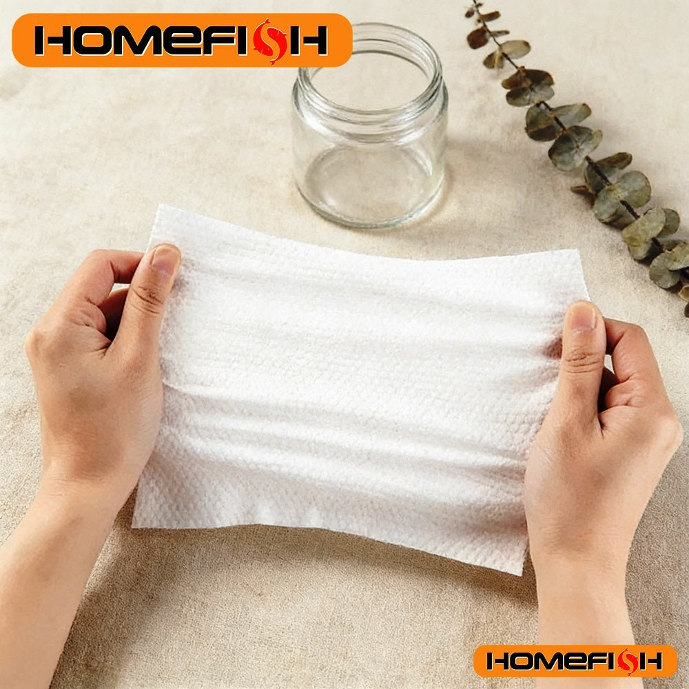 Facial Tissues Soft Thick Disposable Cotton Dry Cleansing Wipes for Makeup Remover