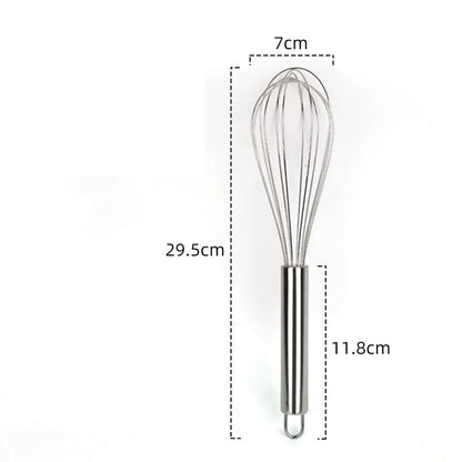 Stainless Steel Hand Whisk Mixer Balloon Milk Egg Beater Kitchen Cooking Tool