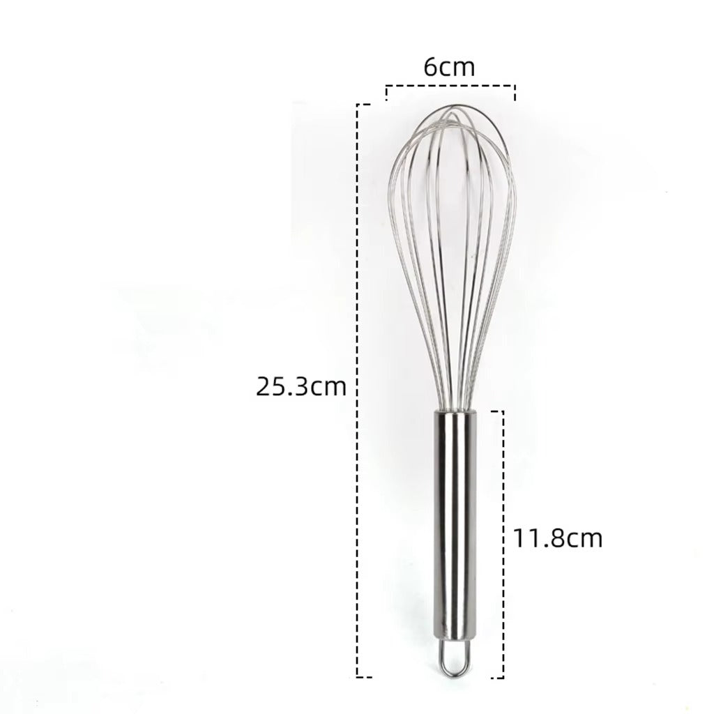Stainless Steel Hand Whisk Mixer Balloon Milk Egg Beater Kitchen Cooking Tool
