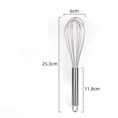 Stainless Steel Hand Whisk Mixer Balloon Milk Egg Beater Kitchen Cooking Tool