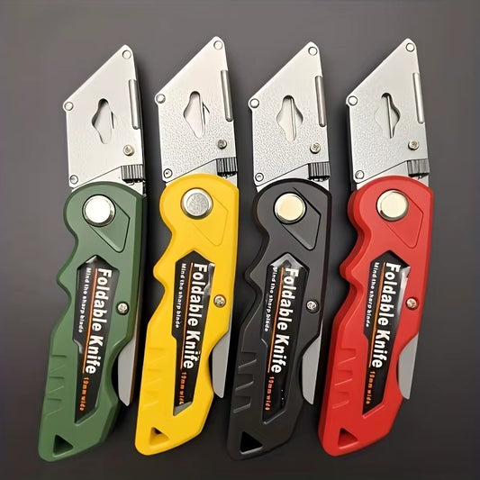 4pcs Folding Knives Multi-Functional Folding and Art Combo Set, Excludes Blades, Suitable For Daily Use