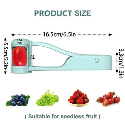 Grape Cherry Slicer Cutter Tool Auxiliary Kitchen Food Fruit Splitter Easy carry