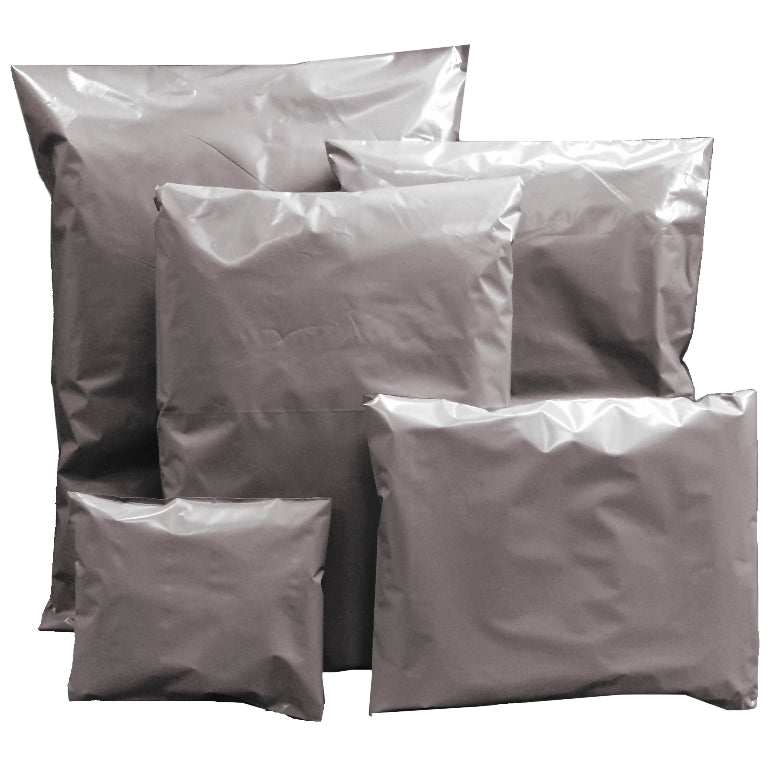 Grey Mail Bags Polythene envelope 25 x Grey bags 6.5 x 9"