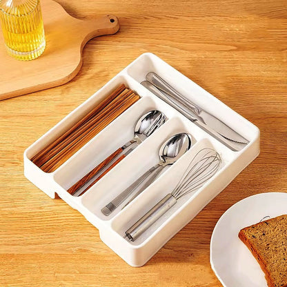 Kitchen Drawer Organizer Cutlery Storage Box for Fork Spoon Divider Large 29x25cm