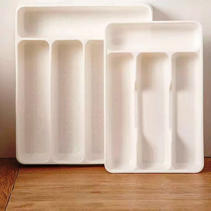 Kitchen Drawer Organizer Cutlery Storage Box for Fork Spoon Divider Large 29x25cm and Small 27x17cm