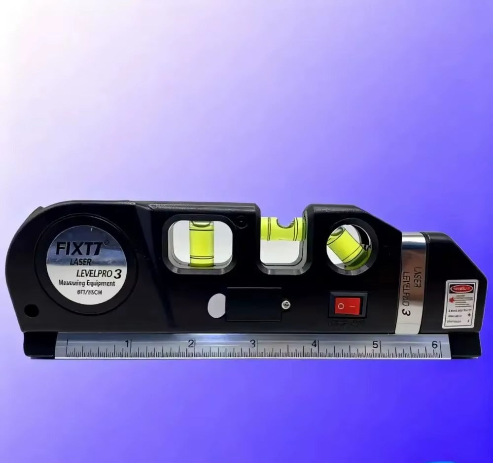 Laser Level Line Tool Multipurpose Laser Level Kit Standard Cross Line 8ft Tape