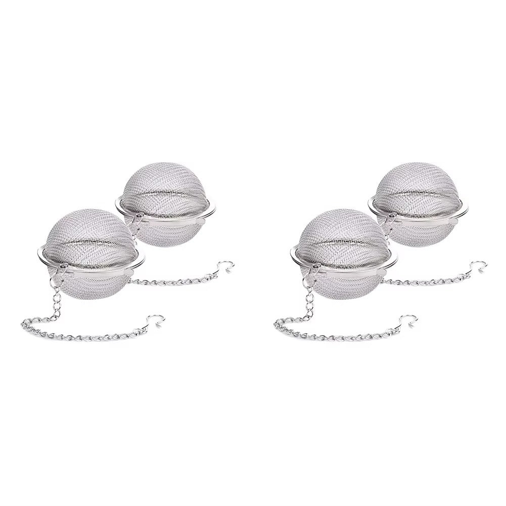 Tea Ball Strainer Infuser - Pack of 2 - Stainless Steel Mesh Filter Herb Spice