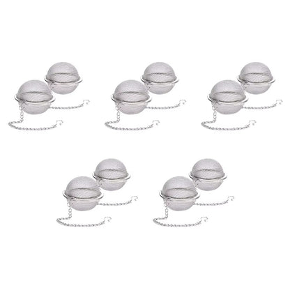 Tea Ball Strainer Infuser - Pack of 2 - Stainless Steel Mesh Filter Herb Spice