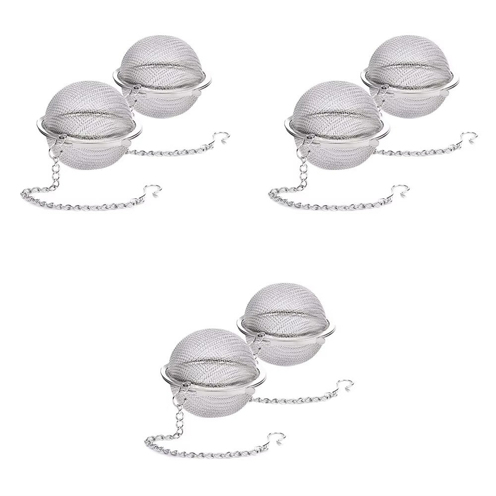 Tea Ball Strainer Infuser - Pack of 2 - Stainless Steel Mesh Filter Herb Spice