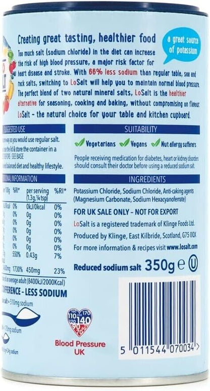 LoSalt Original Reduced Sodium Salt 350g Pack of 6