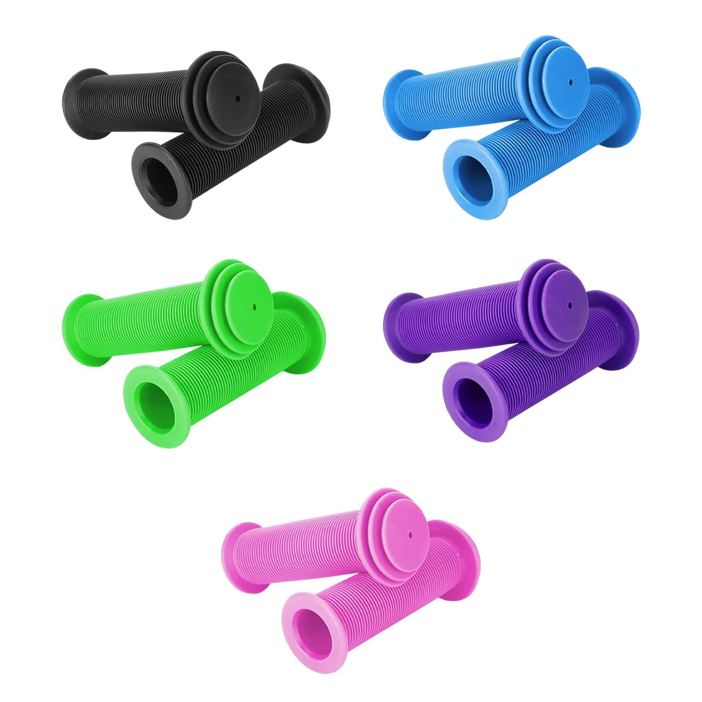 MTB Bike Handle Grips Sleeve Rubber Handlebar Grip Dia 22mm Kids Bike Tricycle
