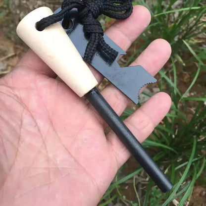 Magnesium Fire Starter Kit Portable Flint Steel Survival Lighter Camping Outdoor