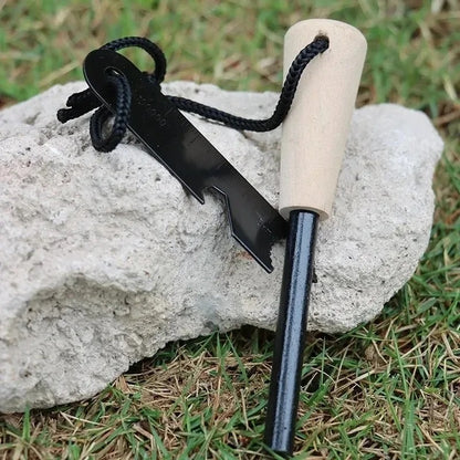 Magnesium Fire Starter Kit Portable Flint Steel Survival Lighter Camping Outdoor