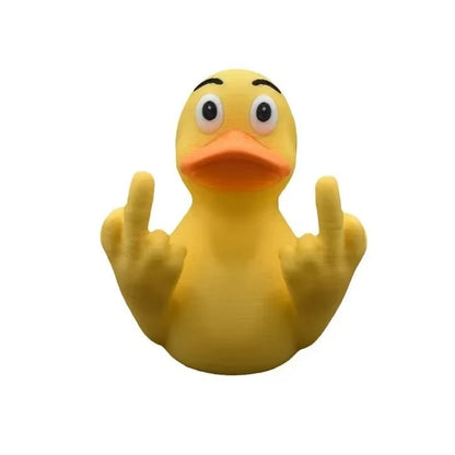 Funny Middle Finger Duck Unique Middle Finger Rubber Duck Figurine Prank Gifts