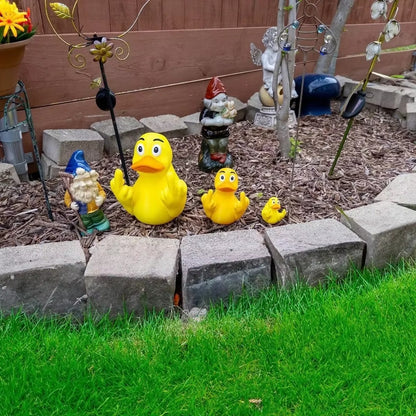 Funny Middle Finger Duck Unique Middle Finger Rubber Duck Figurine Prank Gifts