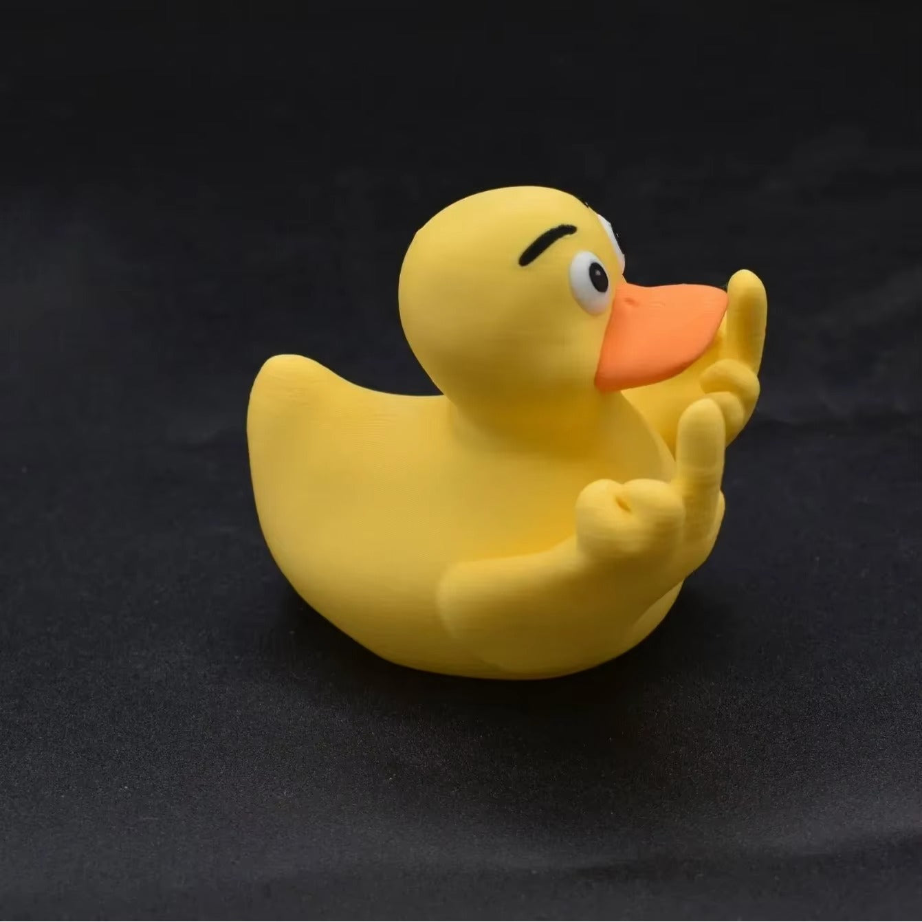 Funny Middle Finger Duck Unique Middle Finger Rubber Duck Figurine Prank Gifts