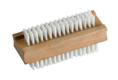 Nail brush Wooden Nail Brushes Double Sided Soft Nail Cleaning Bristles Manicure 12 x Nail Brushes