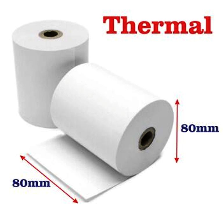 Till EPOS POS Printer Roll Printing Payment Receipt 80x80mm 1x Thermal Till Roll