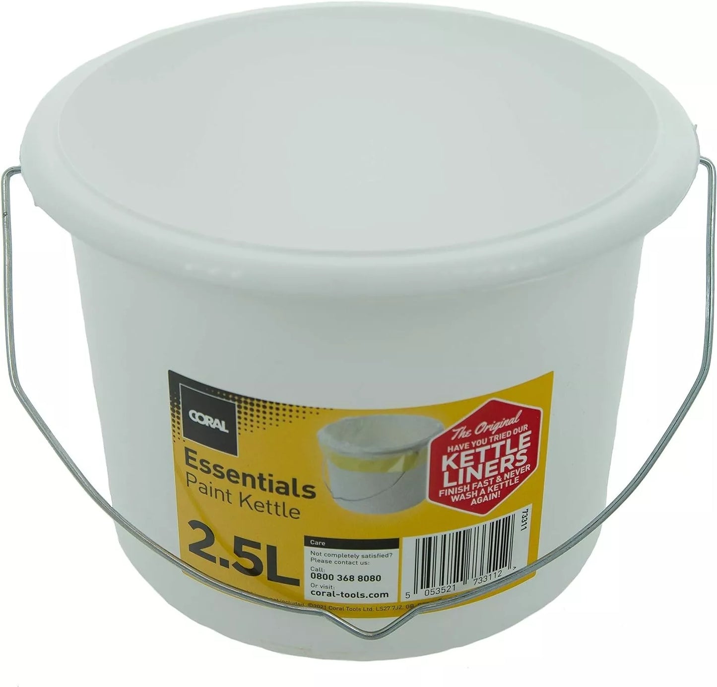 Paint Kettle 2.5L Plastic small bucket ideal for small jobs strong little bucket