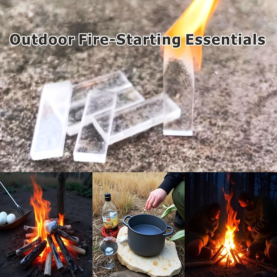 60pcs Fire Starter Sticks Portable Waxed Tinder Fire Lighters for Camping Hiking