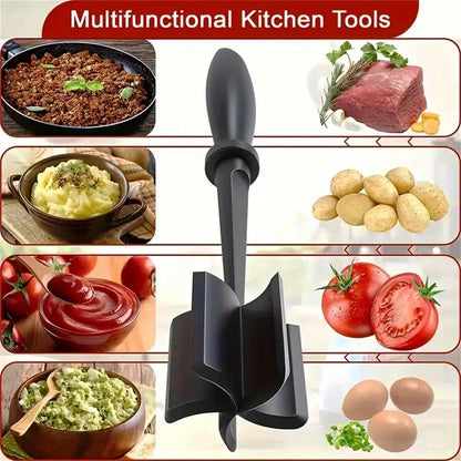 Meat Masher Potato Masher Mince Beef Ground Heat Resistant Suitable for Hamburger